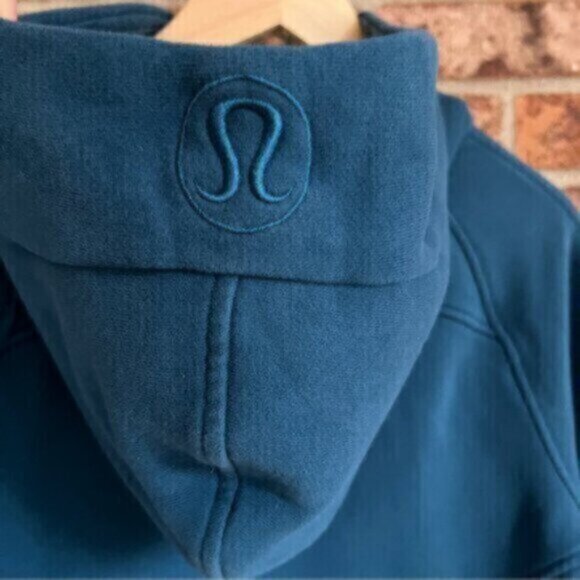 Lululemon Scuba Oversized Half -Zip Hoodie (2021 Release) XS/S EUC Blue Boreali - Picture 7 of 11